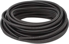 Hubbell Wiring Device-Kellems - 3/8" Trade Size, 100' Long, Flexible Liquidtight Conduit - PVC, 12.6mm ID, Black - Eagle Tool & Supply