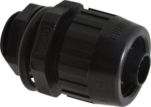 Hubbell Wiring Device-Kellems - 3/8" Trade, Nylon Compression Flexible Liquidtight Conduit Connector - Noninsulated - Eagle Tool & Supply