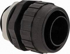 Hubbell Wiring Device-Kellems - 1" Trade, Nylon Push In Straight Liquidtight Conduit Connector - Noninsulated - Eagle Tool & Supply