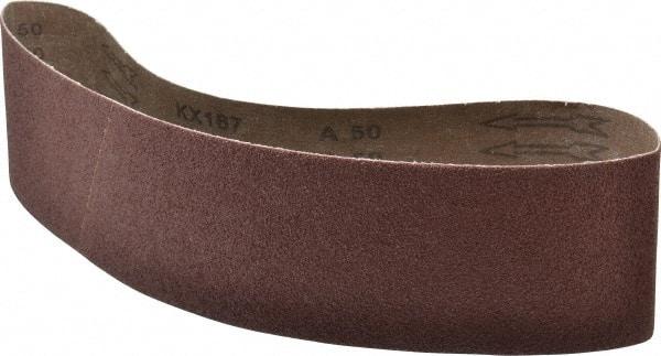Tru-Maxx - 4" Wide x 36" OAL, 50 Grit, Aluminum Oxide Abrasive Belt - Aluminum Oxide, Coarse, Coated - Eagle Tool & Supply