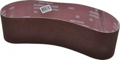 Norton - 4" Wide x 36" OAL, 50 Grit, Aluminum Oxide Abrasive Belt - Aluminum Oxide, Coarse, Coated, X Weighted Cloth Backing, Series R228 - Eagle Tool & Supply