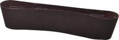 Norton - 4" Wide x 36" OAL, 150 Grit, Aluminum Oxide Abrasive Belt - Aluminum Oxide, Very Fine, Coated, X Weighted Cloth Backing, Series R228 - Eagle Tool & Supply