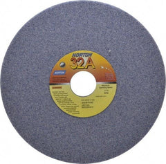 Norton - 8" Diam x 1-1/4" Hole x 1/4" Thick, H Hardness, 46 Grit Surface Grinding Wheel - Aluminum Oxide, Type 1, Coarse Grade, 3,105 Max RPM, Vitrified Bond, No Recess - Eagle Tool & Supply
