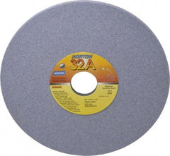Norton - 8" Diam x 1-1/4" Hole x 1/4" Thick, I Hardness, 60 Grit Surface Grinding Wheel - Aluminum Oxide, Type 1, Medium Grade, 3,600 Max RPM, Vitrified Bond, No Recess - Eagle Tool & Supply