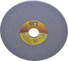 Norton - 8" Diam x 1-1/4" Hole x 1/4" Thick, K Hardness, 60 Grit Surface Grinding Wheel - Aluminum Oxide, Type 1, Medium Grade, 3,600 Max RPM, Vitrified Bond, No Recess - Eagle Tool & Supply