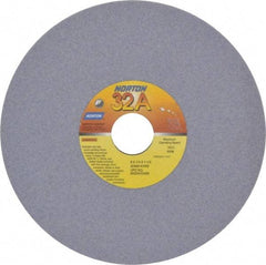 Norton - 8" Diam x 1-1/4" Hole x 1/4" Thick, K Hardness, 80 Grit Surface Grinding Wheel - Aluminum Oxide, Type 1, Medium Grade, 3,600 Max RPM, Vitrified Bond, No Recess - Eagle Tool & Supply
