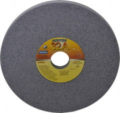 Norton - 8" Diam x 1-1/4" Hole x 1/2" Thick, H Hardness, 46 Grit Surface Grinding Wheel - Aluminum Oxide, Type 1, Coarse Grade, 3,105 Max RPM, Vitrified Bond, No Recess - Eagle Tool & Supply