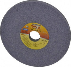 Norton - 8" Diam x 1-1/4" Hole x 1/2" Thick, I Hardness, 46 Grit Surface Grinding Wheel - Aluminum Oxide, Type 1, Coarse Grade, 3,105 Max RPM, Vitrified Bond, No Recess - Eagle Tool & Supply