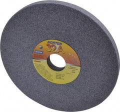 Norton - 8" Diam x 1-1/4" Hole x 1/2" Thick, K Hardness, 46 Grit Surface Grinding Wheel - Aluminum Oxide, Type 1, Coarse Grade, 3,600 Max RPM, Vitrified Bond, No Recess - Eagle Tool & Supply