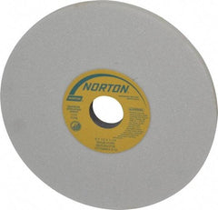Norton - 8" Diam x 1-1/4" Hole x 1/2" Thick, H Hardness, 46 Grit Surface Grinding Wheel - Aluminum Oxide, Type 1, Coarse Grade, 3,105 Max RPM, Vitrified Bond, No Recess - Eagle Tool & Supply