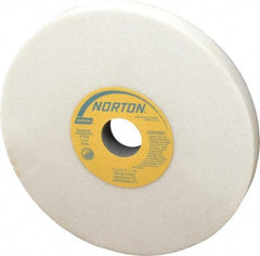 Norton - 8" Diam x 1-1/4" Hole x 3/4" Thick, H Hardness, 46 Grit Surface Grinding Wheel - Aluminum Oxide, Type 1, Coarse Grade, 3,105 Max RPM, Vitrified Bond, No Recess - Eagle Tool & Supply