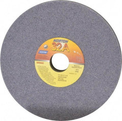 Norton - 8" Diam x 1-1/4" Hole x 3/4" Thick, K Hardness, 46 Grit Surface Grinding Wheel - Aluminum Oxide, Type 1, Coarse Grade, 3,600 Max RPM, Vitrified Bond, No Recess - Eagle Tool & Supply