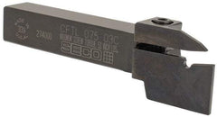 Seco - External Thread, 0.43" Max Depth of Cut, 5" OAL, Left Hand Indexable Grooving Cutoff Toolholder - 3/4" Shank Height x 3/4" Shank Width, LCMR Insert Style, CFTL Toolholder Style, Series Multi-Directional Turning (MDT) - Eagle Tool & Supply