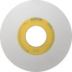 Norton - 10" Diam x 3" Hole x 1/2" Thick, K Hardness, 80 Grit Surface Grinding Wheel - Aluminum Oxide, Type 1, Medium Grade, 2,485 Max RPM, Vitrified Bond, No Recess - Eagle Tool & Supply