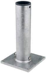 THERN - 8 Inches Long x 8 Inches Wide x 14.56 Inches Deep x 1/2 Inches Thick Davit Crane Pedestal/Socket Base - 7 Inches Distance Between Mounting Hole Centers, 0.41 Inches Hole Diameter, Galvanized Finish - Eagle Tool & Supply