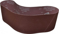 Norton - 6" Wide x 48" OAL, 100 Grit, Aluminum Oxide Abrasive Belt - Aluminum Oxide, Fine, Coated, X Weighted Cloth Backing, Series R228 - Eagle Tool & Supply