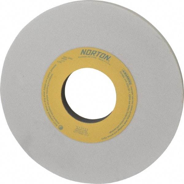 Norton - 10" Diam x 3" Hole x 3/4" Thick, I Hardness, 60 Grit Surface Grinding Wheel - Aluminum Oxide, Type 1, Medium Grade, 2,485 Max RPM, Vitrified Bond, No Recess - Eagle Tool & Supply