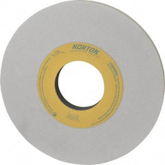 Norton - 10" Diam x 3" Hole x 3/4" Thick, I Hardness, 60 Grit Surface Grinding Wheel - Aluminum Oxide, Type 1, Medium Grade, 2,485 Max RPM, Vitrified Bond, No Recess - Eagle Tool & Supply