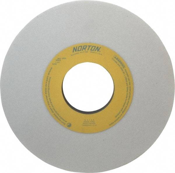 Norton - 10" Diam x 3" Hole x 1" Thick, I Hardness, 46 Grit Surface Grinding Wheel - Aluminum Oxide, Type 1, Coarse Grade, 2,485 Max RPM, Vitrified Bond, No Recess - Eagle Tool & Supply