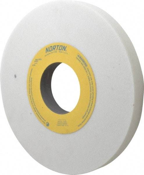 Norton - 10" Diam x 3" Hole x 1" Thick, J Hardness, 46 Grit Surface Grinding Wheel - Aluminum Oxide, Type 1, Coarse Grade, 2,485 Max RPM, Vitrified Bond, No Recess - Eagle Tool & Supply