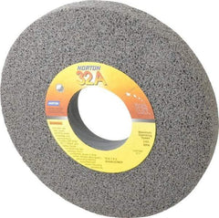 Norton - 10" Diam x 3" Hole x 1" Thick, G Hardness, 46 Grit Surface Grinding Wheel - Aluminum Oxide, Type 1, Coarse Grade, 2,485 Max RPM, Vitrified Bond, No Recess - Eagle Tool & Supply