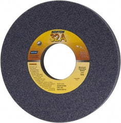 Norton - 10" Diam x 3" Hole x 1" Thick, H Hardness, 46 Grit Surface Grinding Wheel - Aluminum Oxide, Type 1, Coarse Grade, 2,485 Max RPM, Vitrified Bond, No Recess - Eagle Tool & Supply