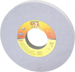 Norton - 10" Diam x 3" Hole x 1" Thick, I Hardness, 60 Grit Surface Grinding Wheel - Aluminum Oxide, Type 1, Medium Grade, 2,485 Max RPM, Vitrified Bond, No Recess - Eagle Tool & Supply