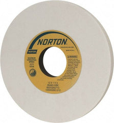 Norton - 12" Diam x 3" Hole x 1" Thick, I Hardness, 60 Grit Surface Grinding Wheel - Aluminum Oxide, Type 1, Medium Grade, 2,070 Max RPM, Vitrified Bond, No Recess - Eagle Tool & Supply
