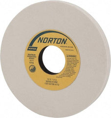 Norton - 12" Diam x 3" Hole x 1" Thick, K Hardness, 60 Grit Surface Grinding Wheel - Aluminum Oxide, Type 1, Medium Grade, 2,070 Max RPM, Vitrified Bond, No Recess - Eagle Tool & Supply