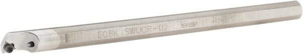 Iscar - 8.7mm Min Bore Diam, 125mm OAL, 8mm Shank Diam, E-SWUC Indexable Boring Bar - WCGT 0201.. Insert - Eagle Tool & Supply