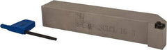 Iscar - SCLC, Left Hand Cut, 1" Shank Height x 1" Shank Width, Neutral Rake Indexable Turning Toolholder - 6" OAL, CC.T 3 Insert Compatibility, Series Isoturn - Eagle Tool & Supply