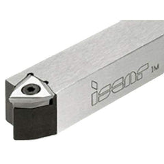 Iscar - SWDP, Right Hand Cut, 45° Lead Angle, 10mm Shank Height x 10mm Shank Width, Positive Rake Indexable Turning Toolholder - 150mm OAL, WPE..0402.. Insert Compatibility, Series Isoturn - Eagle Tool & Supply