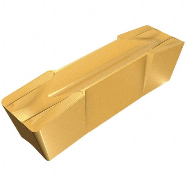 Iscar - 808GDMF Grade IC428, 8mm Cutting Width Carbide Grooving Insert - 27mm Max Depth of Cut, Neutral, 0.8mm Corner Radius, TiC/Al2O3 Finish - Eagle Tool & Supply