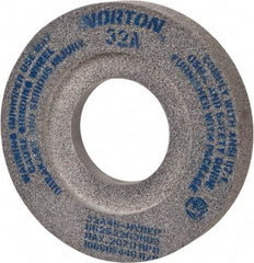 Norton - 12" Diam x 5" Hole x 2" Thick, H Hardness, 46 Grit Surface Grinding Wheel - Aluminum Oxide, Type 7, Coarse Grade, 2,070 Max RPM, Vitrified Bond, Two-Side Recess - Eagle Tool & Supply