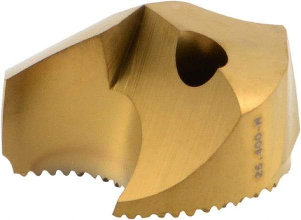 Seco - Series SD100, 25.4mm Diam 140° Replaceable Drill Tip - Carbide, TiAlN Finish, Through Coolant - Eagle Tool & Supply