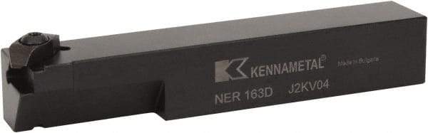 Kennametal - External Thread, Right Hand Cut, 25.4mm Shank Width x 25.4mm Shank Height Indexable Threading Toolholder - 152.4mm OAL, N.3L Insert Compatibility, NE Toolholder, Series Top Notch - Eagle Tool & Supply