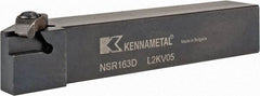 Kennametal - External Thread, Right Hand Cut, 25.4mm Shank Width x 25.4mm Shank Height Indexable Threading Toolholder - 152.4mm OAL, N.3R Insert Compatibility, NS Toolholder, Series Top Notch - Eagle Tool & Supply