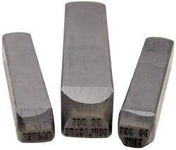 Made in USA - 1/16" Character Size, MASTER Character, Heavy Duty Individual Steel Stamp - Steel - Eagle Tool & Supply