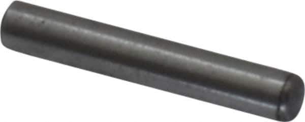 Value Collection - 1/16" Diam x 3/8" Pin Length Grade 8 Alloy Steel Standard Dowel Pin - C 50-58 Hardness, 800 Lb Breaking Strength, 1 Beveled & 1 Rounded End - Eagle Tool & Supply