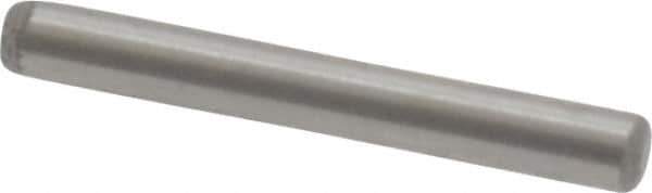 Value Collection - 1/16" Diam x 1/2" Pin Length Grade 8 Alloy Steel Standard Dowel Pin - C 50-58 Hardness, 800 Lb Breaking Strength, 1 Beveled & 1 Rounded End - Eagle Tool & Supply