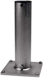 THERN - 8 Inches Long x 8 Inches Wide x 14.56 Inches Deep x 1/2 Inches Thick Davit Crane Pedestal/Socket Base - 7 Inches Distance Between Mounting Hole Centers, 0.41 Inches Hole Diameter, Stainless Steel Finish - Eagle Tool & Supply