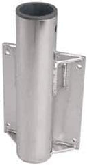 THERN - 8 Inches Long x 3.88 Inches Wide x 14.56 Inches Deep x 1/2 Inches Thick Davit Crane Wall Mount Base - 7 Inches Distance Between Mounting Hole Centers, 0.41 Inches Hole Diameter, Stainless Steel Finish - Eagle Tool & Supply