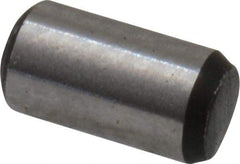 Value Collection - 3/32" Diam x 3/16" Pin Length Grade 8 Alloy Steel Standard Dowel Pin - C 50-58 Hardness, 1,800 Lb Breaking Strength, 1 Beveled & 1 Rounded End - Eagle Tool & Supply