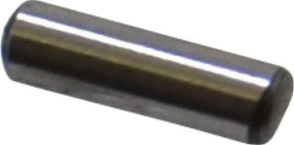 Value Collection - 3/32" Diam x 5/16" Pin Length Grade 8 Alloy Steel Standard Dowel Pin - C 50-58 Hardness, 1,800 Lb Breaking Strength, 1 Beveled & 1 Rounded End - Eagle Tool & Supply
