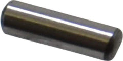 Value Collection - 3/32" Diam x 5/16" Pin Length Grade 8 Alloy Steel Standard Dowel Pin - C 50-58 Hardness, 1,800 Lb Breaking Strength, 1 Beveled & 1 Rounded End - Eagle Tool & Supply