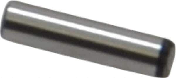 Value Collection - 3/32" Diam x 3/8" Pin Length Grade 8 Alloy Steel Standard Dowel Pin - C 50-58 Hardness, 1,800 Lb Breaking Strength, 1 Beveled & 1 Rounded End - Eagle Tool & Supply