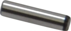 Value Collection - 3/32" Diam x 3/8" Pin Length Grade 8 Alloy Steel Standard Dowel Pin - C 50-58 Hardness, 1,800 Lb Breaking Strength, 1 Beveled & 1 Rounded End - Eagle Tool & Supply