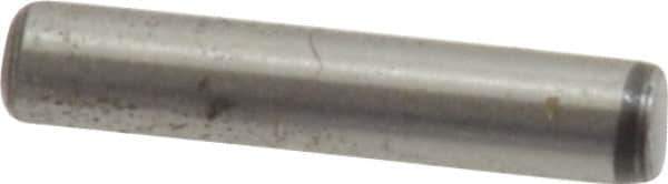 Value Collection - 3/32" Diam x 1/2" Pin Length Grade 8 Alloy Steel Standard Dowel Pin - C 50-58 Hardness, 1,800 Lb Breaking Strength, 1 Beveled & 1 Rounded End - Eagle Tool & Supply