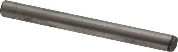 Value Collection - 3/32" Diam x 1" Pin Length Grade 8 Alloy Steel Standard Dowel Pin - C 50-58 Hardness, 1,800 Lb Breaking Strength, 1 Beveled & 1 Rounded End - Eagle Tool & Supply