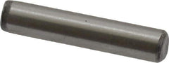 Value Collection - 1/8" Diam x 5/8" Pin Length Grade 8 Alloy Steel Standard Dowel Pin - C 50-58 Hardness, 3,200 Lb Breaking Strength, 1 Beveled & 1 Rounded End - Eagle Tool & Supply